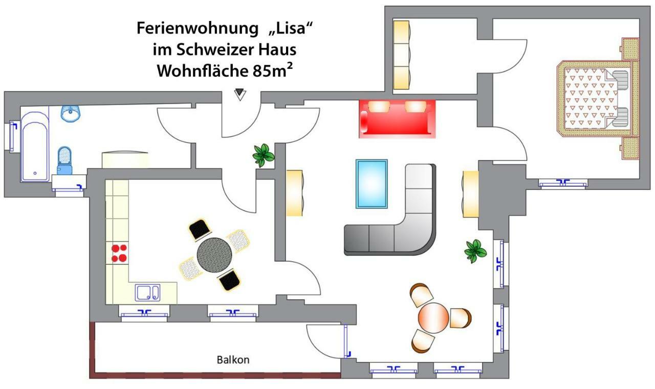 Schweizer Haus Wippra Apartman Kültér fotó